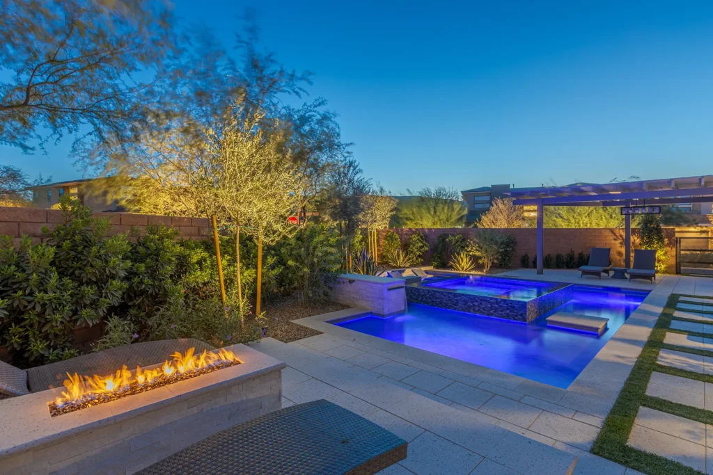 Gallery - Watters Aquatech Pool & Spa Backyard pool installation by expert contractors in Las Vegas