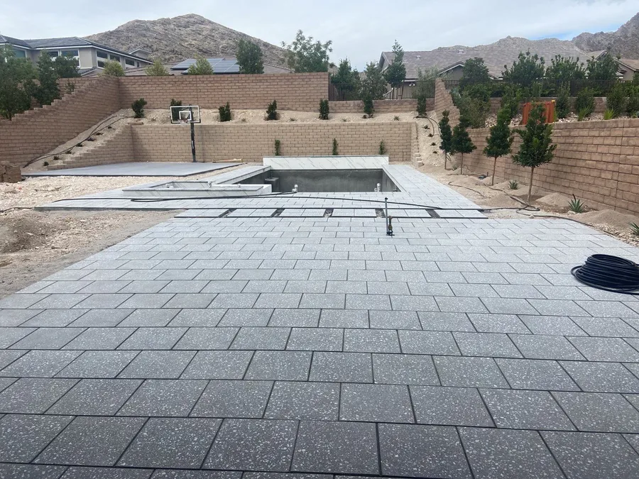 Tile and Decking Stage - Pool Building